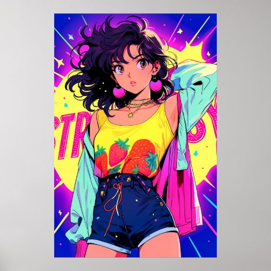 Frucht Girl Art Poster (Vorne)