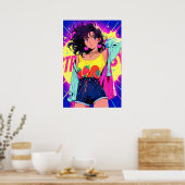 Frucht Girl Art Poster (Küche)
