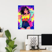 Frucht Girl Art Poster (Heimbüro)