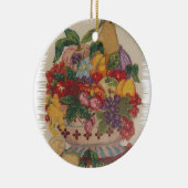 FRUCHT-GLAS KERAMIKORNAMENT (Rechts)