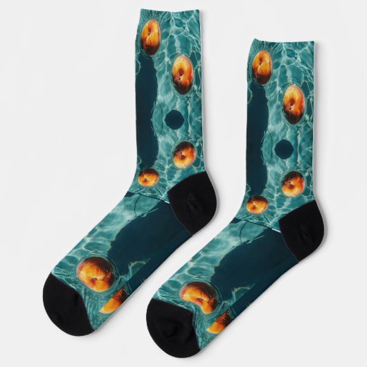 Frucht im Wasser 3D-Styling Socken (Linkes Detail)