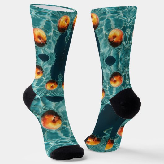 Frucht im Wasser 3D-Styling Socken (Gewinkelt)