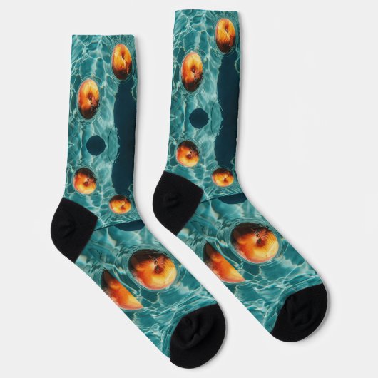 Frucht im Wasser 3D-Styling Socken (Rechts)