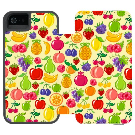 Frucht Incipio iPhone Geldbeutel-Hülle (Folio Geöffnet)