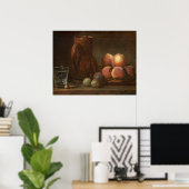 Frucht, Jug & Glass - Jean-Siméon Chardin Kunst Poster (Heimbüro)