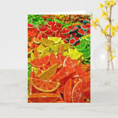 Frucht Karte (Gelbe Blume)