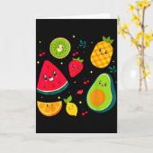 Frucht Kostüm Süßer Tee Frucht Salat Männer Frauen Karte (Gelbe Blume)