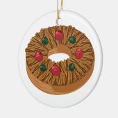 Frucht-Kuchen Keramik Ornament (Links)