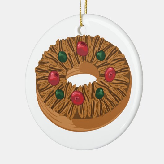 Frucht-Kuchen Keramik Ornament (Links)