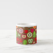 Frucht-Küchen-Muster Espressotasse (Vorderseite)