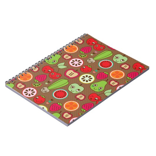 Frucht-Küchen-Muster Notizblock (Linke Seite)