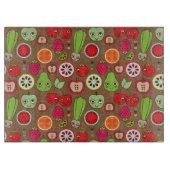 Frucht-Küchen-Muster Schneidebrett (Vorderseite)