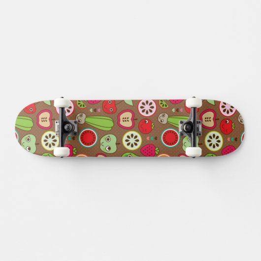 Frucht-Küchen-Muster Skateboard (Horizontal)