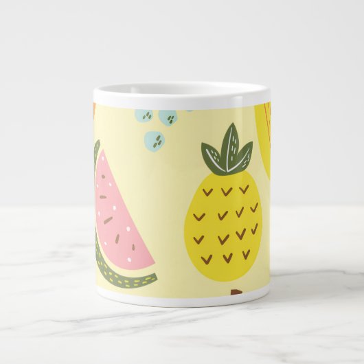 Frucht-Medley-Kaffeetasse Jumbo-Tasse (Vorderseite)