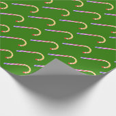 Frucht mehrfarbig Candy Cane Muster Geschenkwrap Geschenkpapier (Ecke)