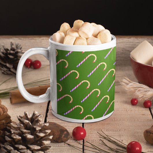 Frucht mehrfarbige Candy Cane Pattern Tasse