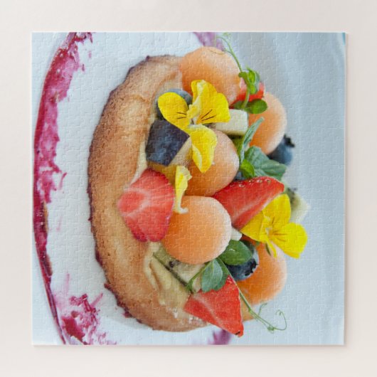 Frucht Melon Tart Dessert Puzzle (Horizontal)