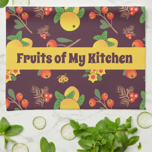 Frucht Motif Küchentücher (Gefaltet)