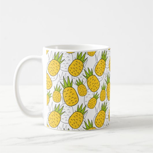 Frucht nahtloses Muster | Fruchtoberflächenmuster Kaffeetasse (Links)