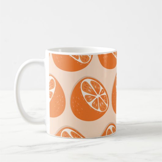 Frucht Nahtloses Muster. Kaffeetasse (Links)