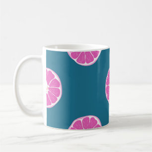 Frucht nahtloses Muster mit Orange. abstrakt,Kunst Kaffeetasse