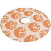 Frucht Nahtloses Muster. Polyester Weihnachtsbaumdecke (Schrägansicht)