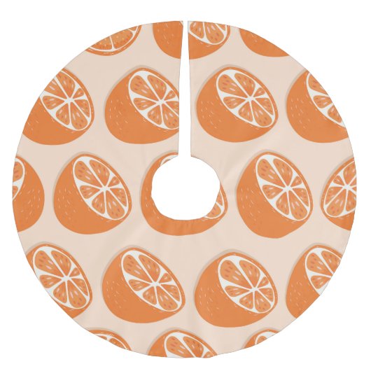 Frucht Nahtloses Muster. Polyester Weihnachtsbaumdecke (Vorderseite)