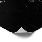 Frucht noch Leben Schwarzes Poster (Ecke)