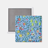 Frucht oder Granatapfel von William Morris Magnet (Vorderseite/Rückseite)