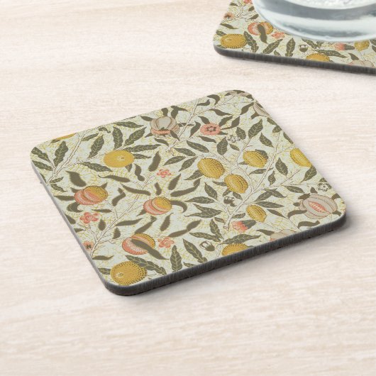 Frucht- oder Granatapfeltapetenentwurf Getränkeuntersetzer (Linke Seite)