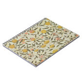 Frucht- oder Granatapfeltapetenentwurf Notizblock (Linke Seite)