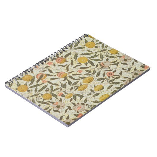 Frucht- oder Granatapfeltapetenentwurf Notizblock (Linke Seite)