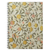 Frucht- oder Granatapfeltapetenentwurf Notizblock (Vorderseite)