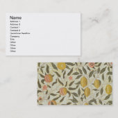 Frucht- oder Granatapfeltapetenentwurf Visitenkarte (Vorne/Hinten)