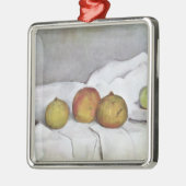 Frucht Pauls Cezanne | auf einem Stoff, c.1890 Ornament Aus Metall (Links)
