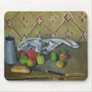 Frucht Pauls Cezanne  , Serviette und Milchkrug, Mousepad