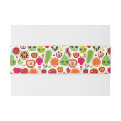 Frucht scherzt Illustrationsapfel Einladungsbanderole (Rückseitenbeispiel)