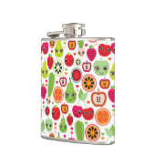 Frucht scherzt Illustrationsapfel Flachmann (Links)