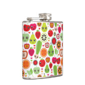 Frucht scherzt Illustrationsapfel Flachmann (Rechts)