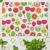Frucht scherzt Illustrationsapfel Handtuch (Gefaltet)