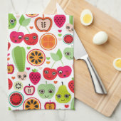 Frucht scherzt Illustrationsapfel Handtuch (Viertel Falte)
