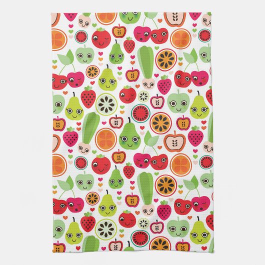Frucht scherzt Illustrationsapfel Handtuch (Vertikal)