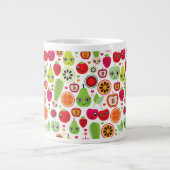Frucht scherzt Illustrationsapfel Jumbo-Tasse (Vorderseite)