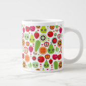 Frucht scherzt Illustrationsapfel Jumbo-Tasse (Rechts)