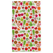 Frucht scherzt Illustrationsapfel Kleine Geschenktüte (Rückseite)