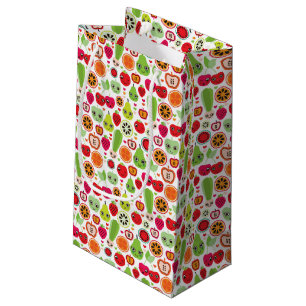 Frucht scherzt Illustrationsapfel Kleine Geschenktüte