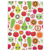 Frucht scherzt Illustrationsapfel Klemmbrett (Rückseite)