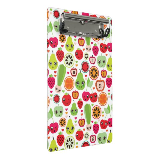 Frucht scherzt Illustrationsapfel Mini Klemmbrett (Schrägansicht)