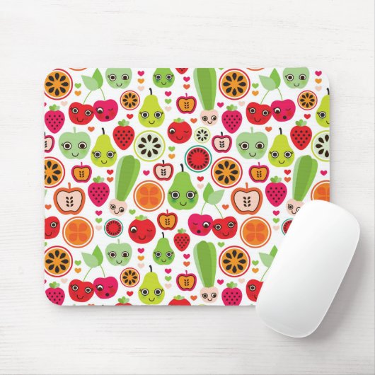 Frucht scherzt Illustrationsapfel Mousepad (Mit Mouse)