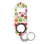 Frucht scherzt Illustrationsapfel Schlüsselanhängerflaschenöffner (Rückseite)